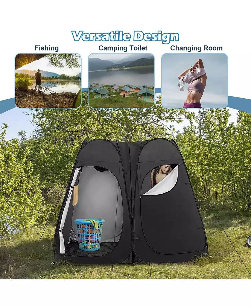 Costway Outdoor 7.5FT Portable Pop Up Shower Privacy Tent Dressing Changing Room Camping 8