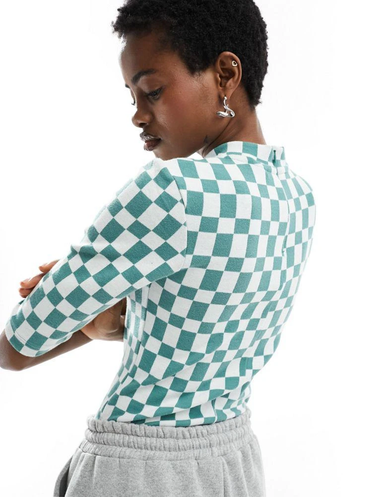 NIKE Nike Jaquard bodysuit in white and green 2