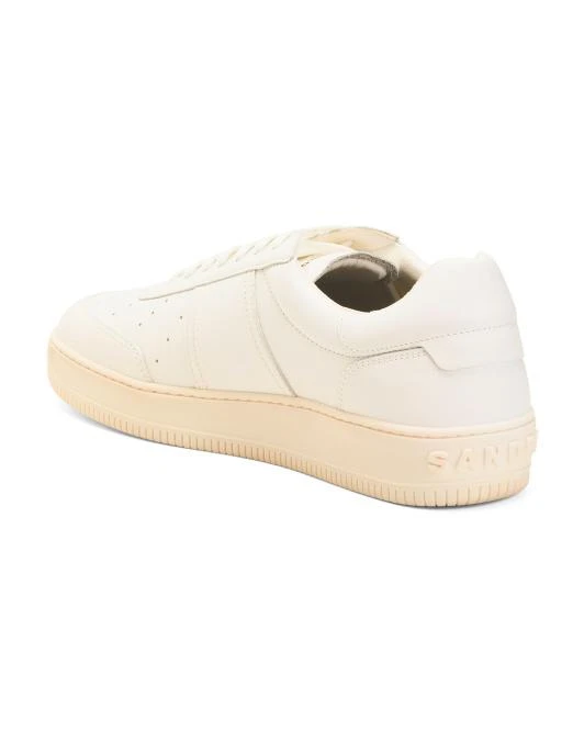 Sandro Made In Portugal Leather Low Top Sneakers 2