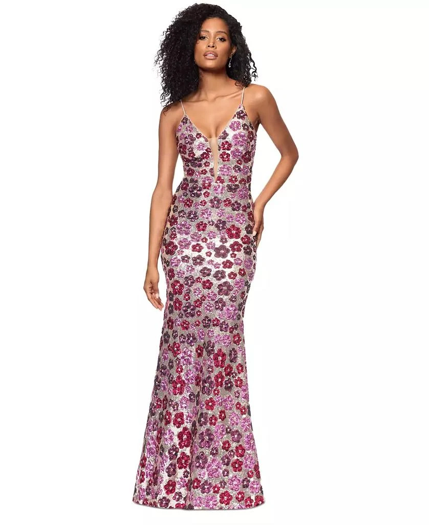 Robe Cocktail Betsy & Adam Petite - Taille 2 Noir Avec Embellissements - Neuf Avec étiquettes