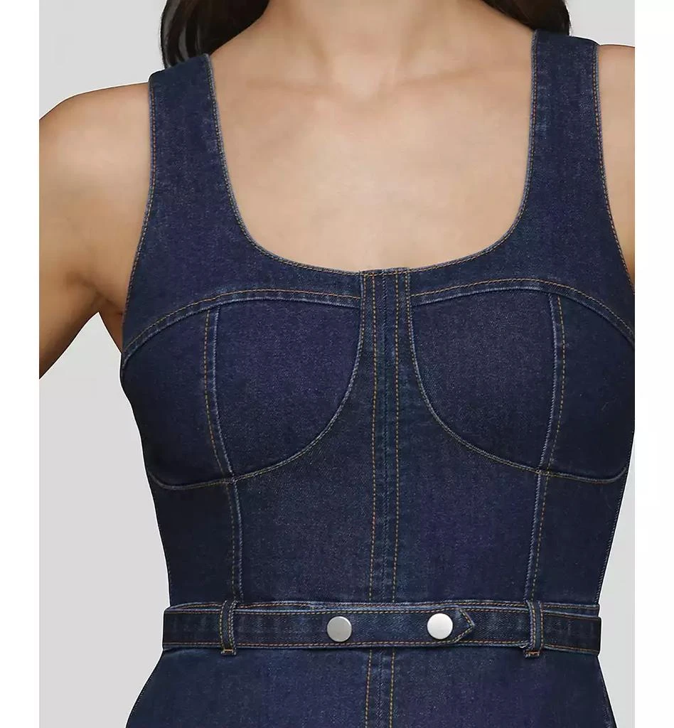 Avec Les Filles Women
s Bustier Circle-Skirt Midi Dress 3