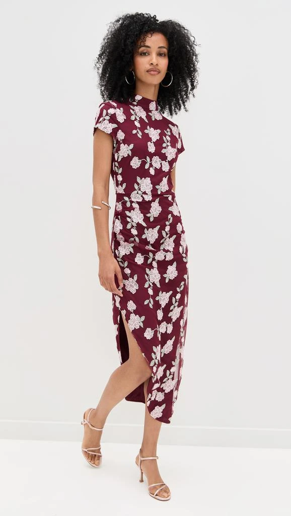 ROTATE Birger Christensen Mesh Asymmetric Dress 1