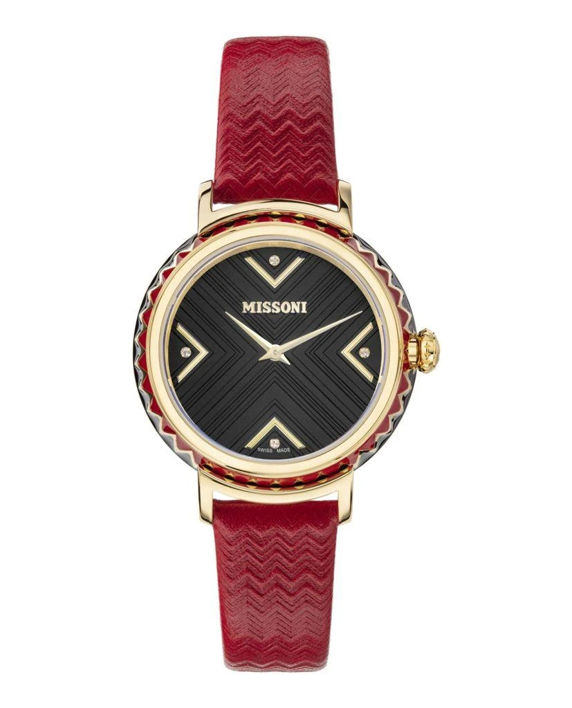 Missoni Missoni Missoni Chevron Leather Watch 3