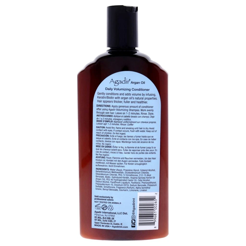 Agadir Argan Oil Daily Volumizing Conditioner by  for Unisex - 12.4 oz Conditioner 1