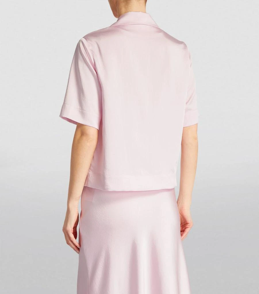 Claudie Pierlot Satin Bowling Shirt 4