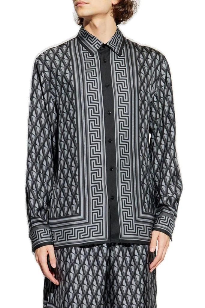 Versace Versace Pattern-Printed Long-Sleeved Shirt 2