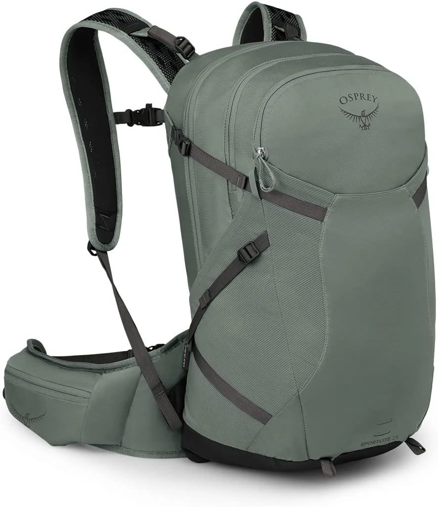 Osprey Osprey Sportlite 25L Lightweight Hiking Backpack for Men and Women, Dark Charcoal Grey, S/M, Extended Fit