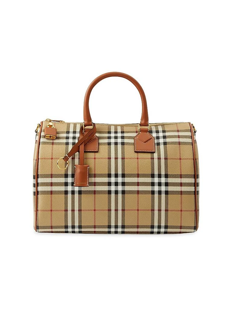 Burberry Medium Check Bowling Bag 1