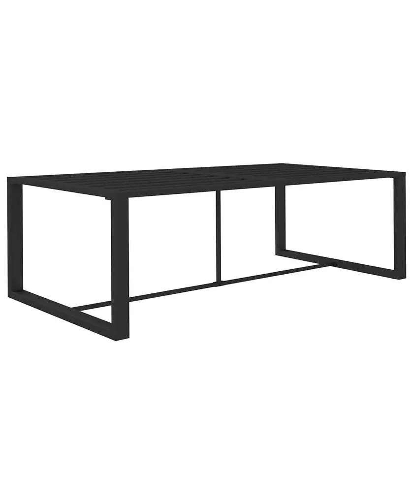 vidaXL Patio Dining Table Anthracite 47.2"x23.6"x26" Aluminum
