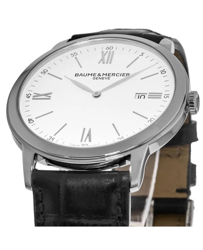 Baume & Mercier Baume & Mercier Classima Quartz White Dial Leather Strap Men's Watch 10323 3