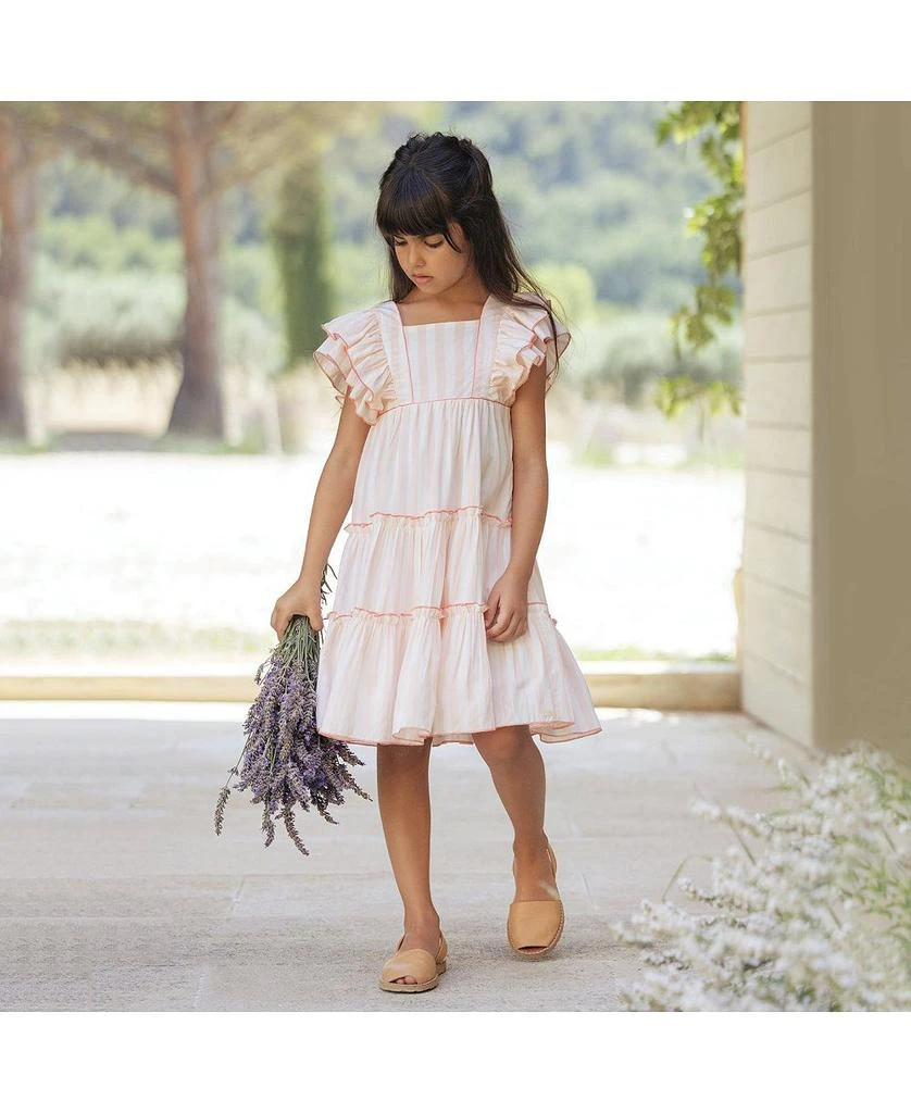 Tartine et Chocolat Girls Peach Fuzz Summer Party Dress- Big Kid 2