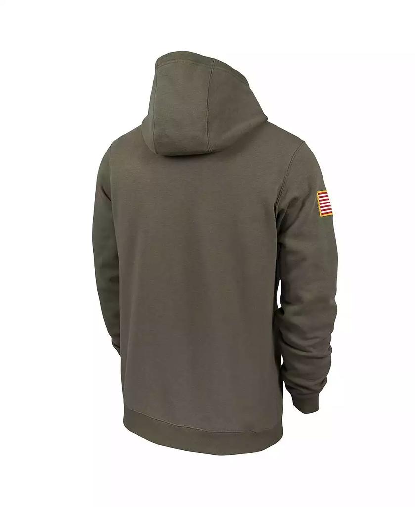 NIKE Men's Olive Florida State Seminoles Military-Inspired Pack Club Fleece Pullover Hoodie