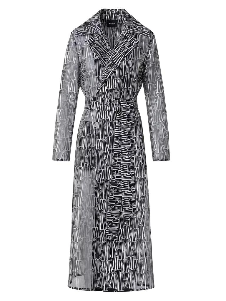 Akris Iman Silk-Blend Organza Long Coat 1
