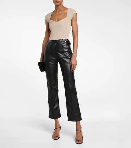 Jonathan Simkhai Baxter high-rise faux leather pants 2