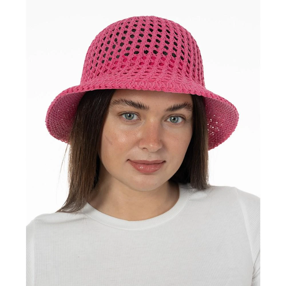 On 34th Women's Open-Knit Crochet Cloche Hat, Created for Macy's 3