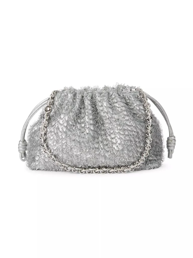 Loewe Flamenco Metallic Fringed Leather Shoulder Bag 1