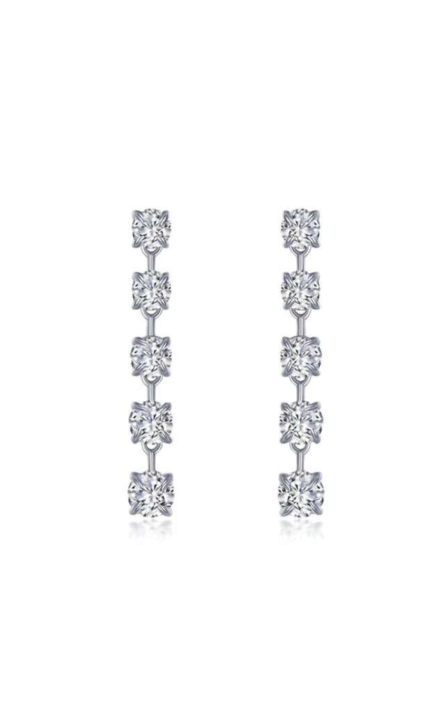 Lafonn Lafonn - Women's Simulated Diamond Station Drop Earrings 1