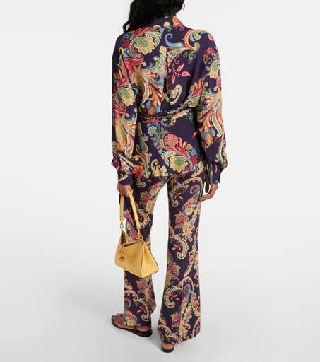ETRO Printed wrap top 3