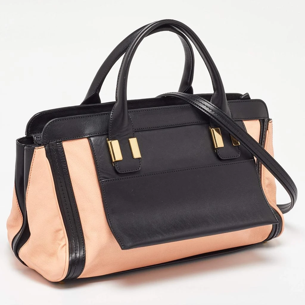 Chloé Chloe Orange/Black Leather Alice Satchel 3