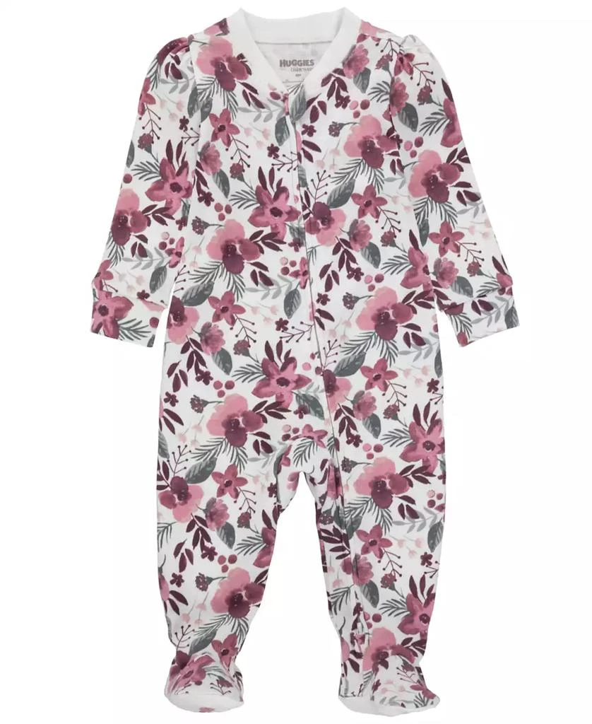 Huggies Baby Girls Organic Printed Coverall 2