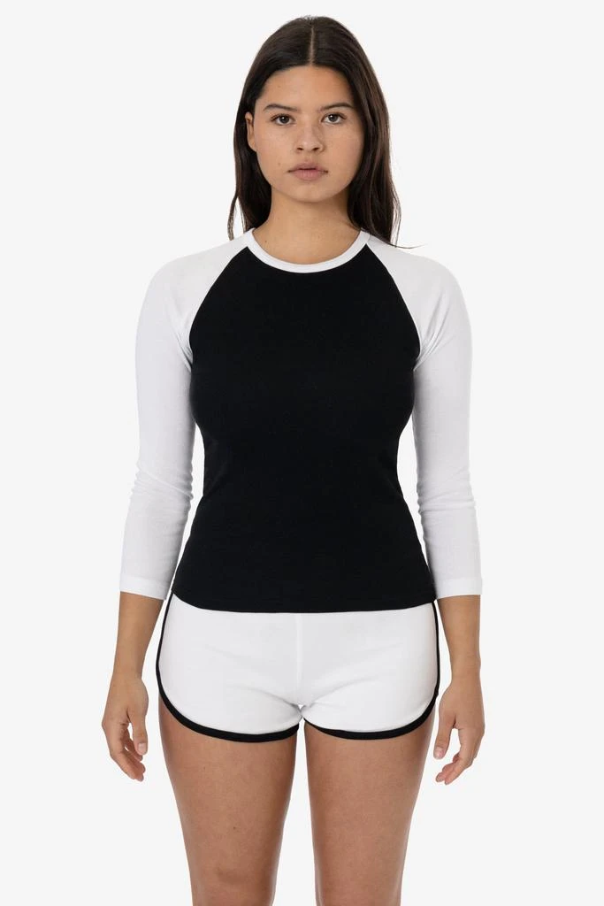 Los Angeles Apparel 43053 - Baby Rib Long Sleeve Raglan 8