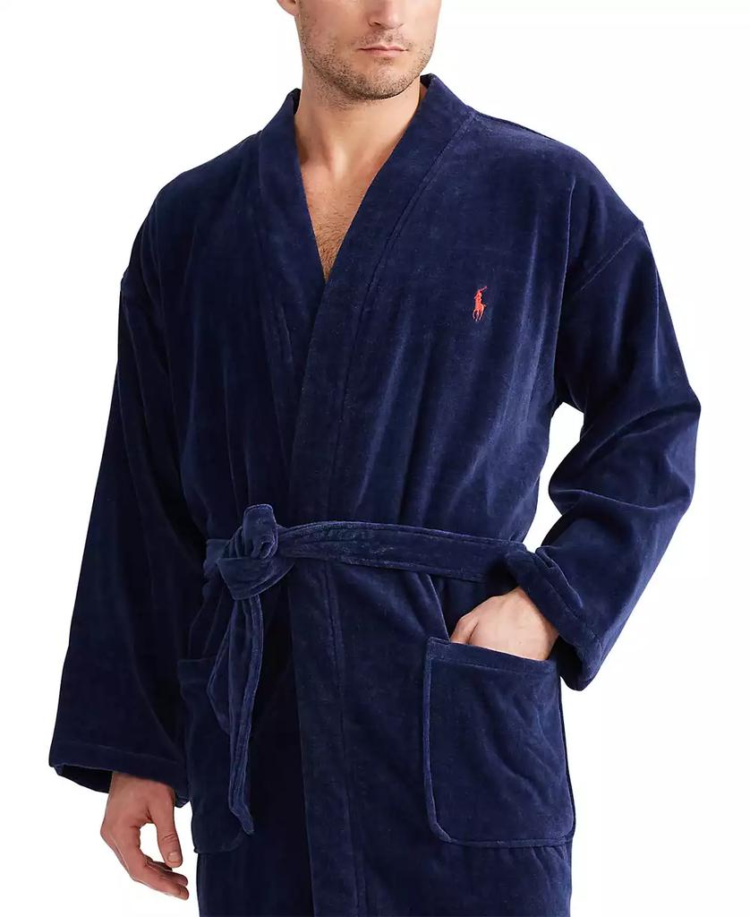 Ralph Lauren Men's Sleepwear Soft Cotton Kimono Velour Robe