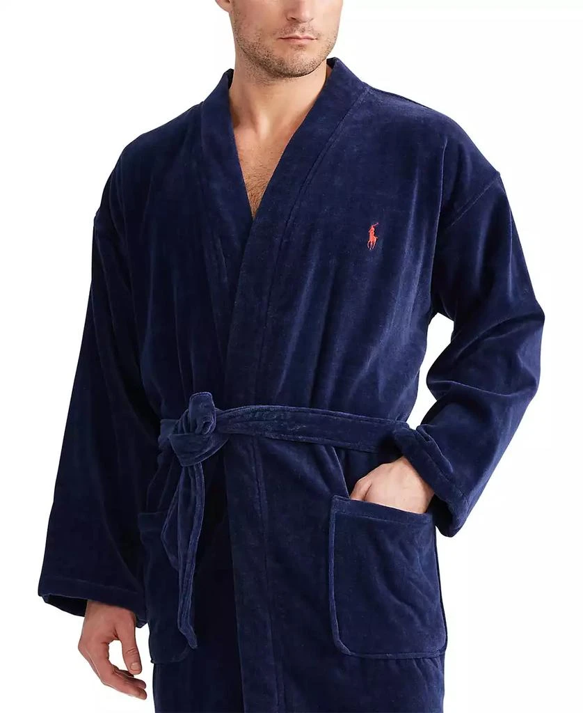 Polo Ralph Lauren Men's Sleepwear Soft Cotton Kimono Velour Robe 2