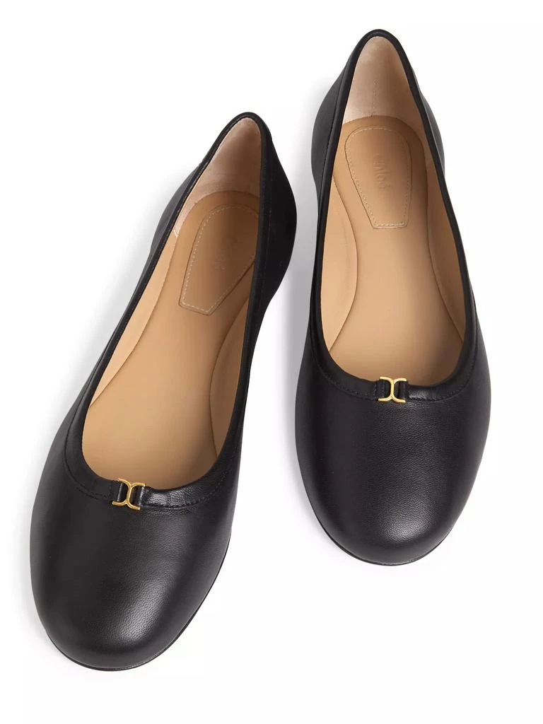Chloé Marcie Leather Ballet Flats 4