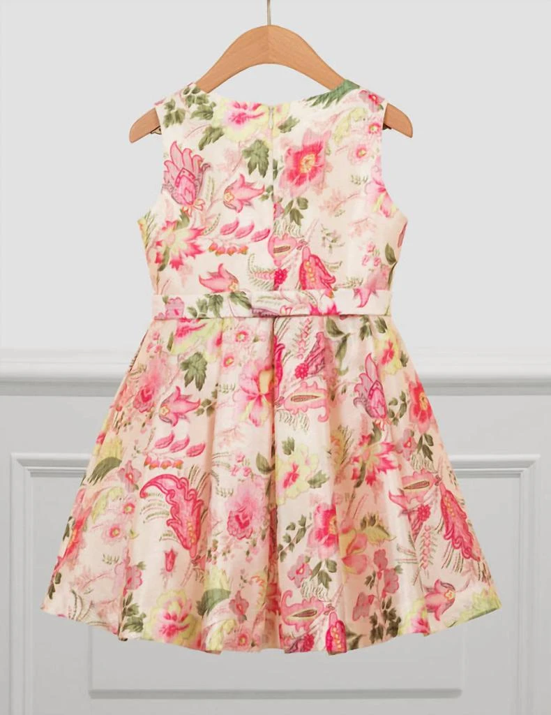 Abel & Lula Abel & Lula - Girl's Silk Flower Printed Dress 1