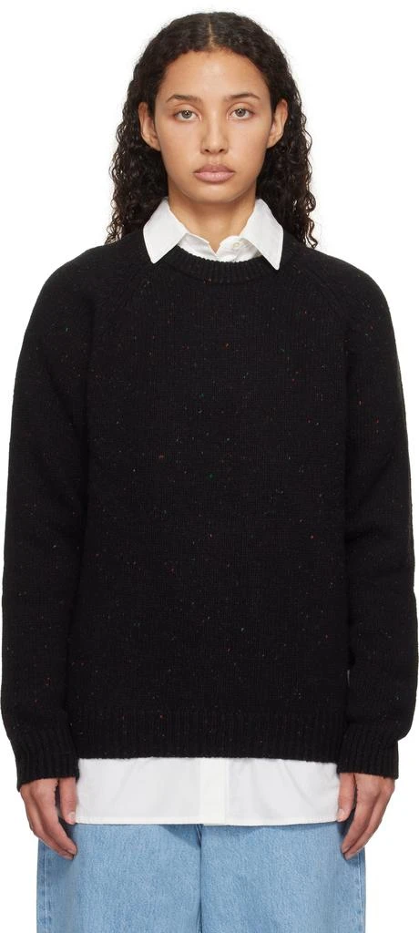 Carhartt WIP Black Anglistic Sweater 1
