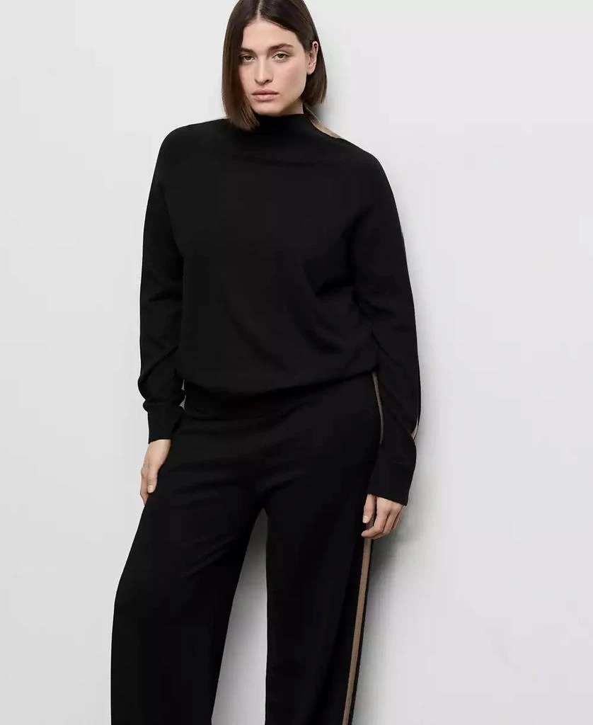 Mango Women
s Contrast Stripe Knit Pants 2