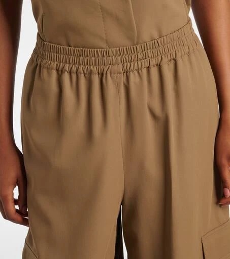 Max Mara Glauco cotton twill tapered pants 4