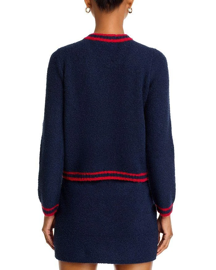 AQUA Bouclé Tipped Cardigan - Exclusive 3