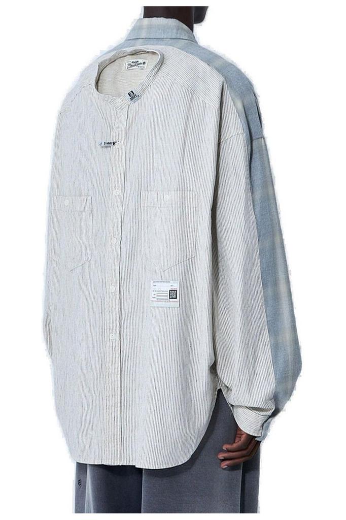 Maison MIHARA YASUHIRO Maison Mihara Yasuhiro 2 Shirts Combined Oversized Long Sleeve Shirt