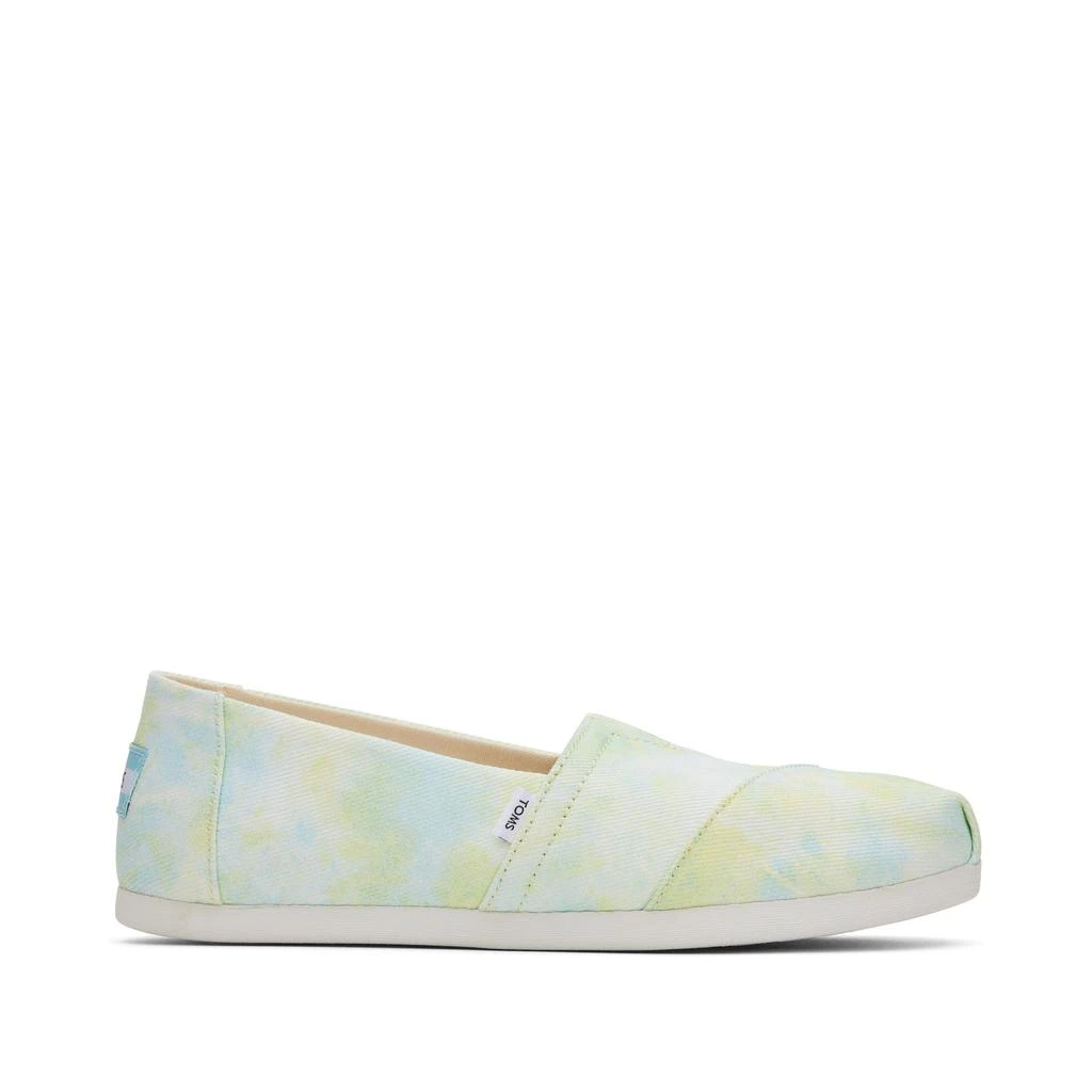 TOMS Shoes Classic Alpargata Neon Yellow Lime Tie-Dye 1