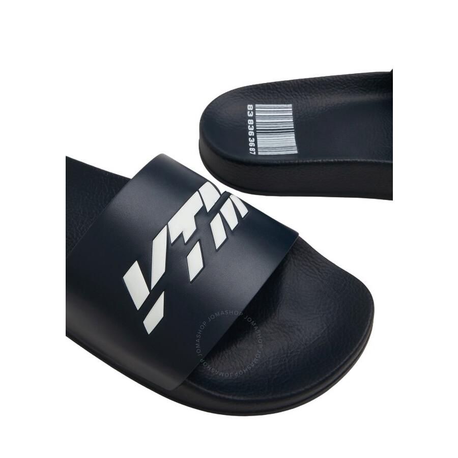 VTMNTS Men's Textured Logo Pool Slides