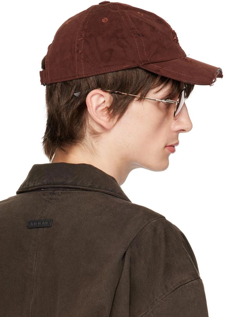 424 Brown Distressed Baseball Cap 3