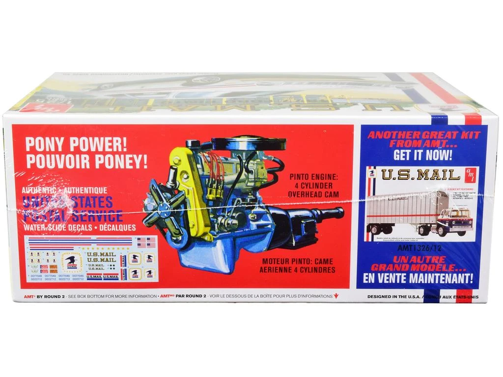 Diecast Model AMT Skill 2 Model Kit 1977 Ford Pinto "United States Postal Service (USPS)" 1/25 Scale Model by AMT 2