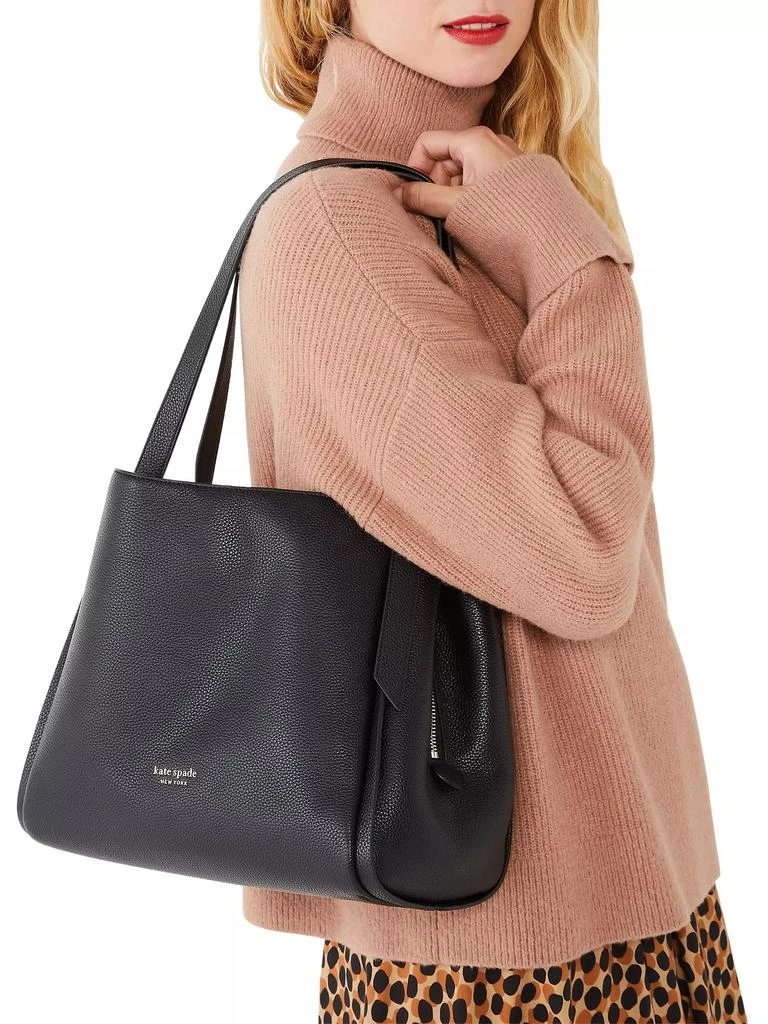 Kate Spade Large Knott Leather Shoulder Bag 5