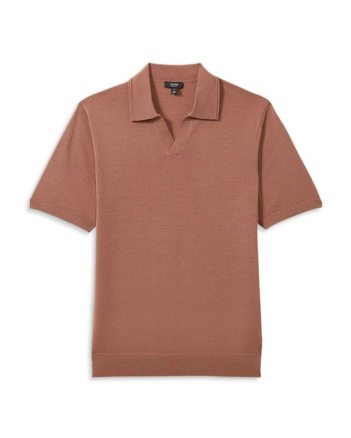 REISS Duchie Short Sleeve Open Collar Merino Wool Polo 7