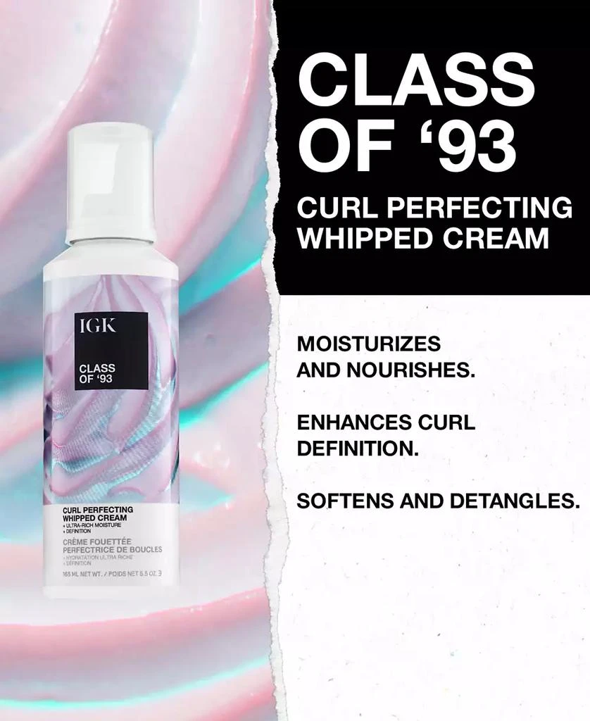 IGK Hair Class Of '93 Curl Perfecting Whipped Cream 3