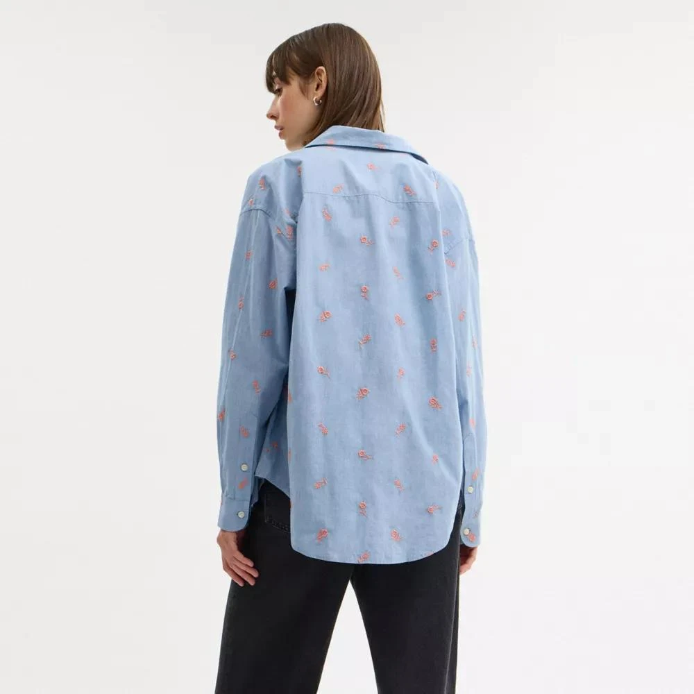 Coach Floral Embroidery Shirt 3