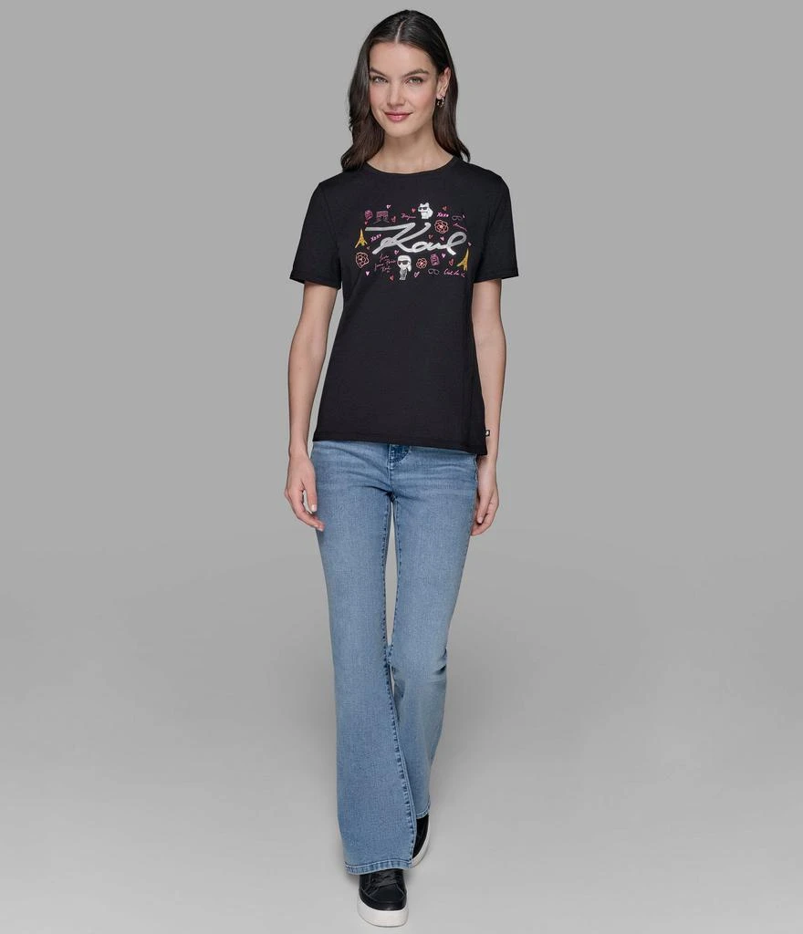 Karl Lagerfeld Paris KARL SCRIPT WHIMSY TEE 3