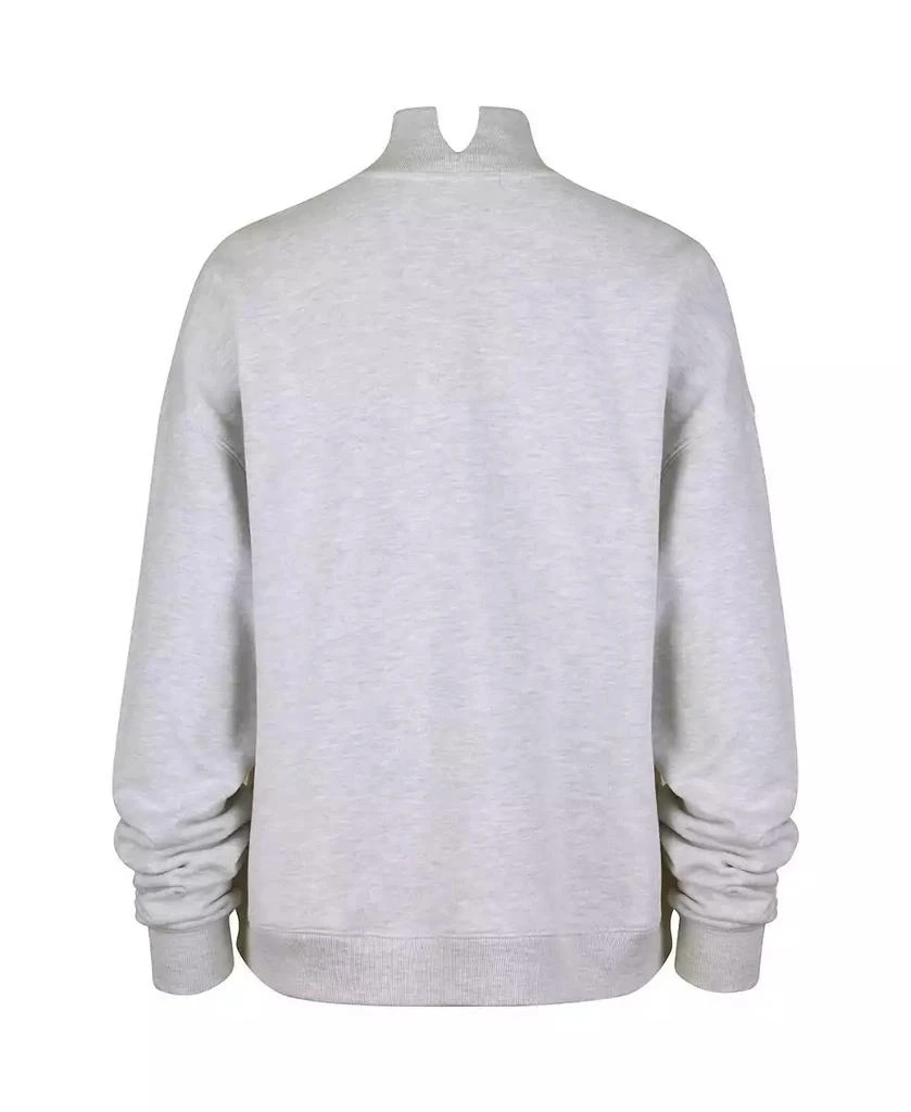 47 Brand Women's Heather Gray San Francisco 49ers Vantage Mock Neck Pullover Sweatshirt 2