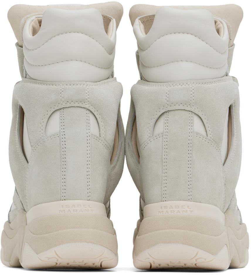 Isabel Marant Off-White & Gray Balskee Sneakers