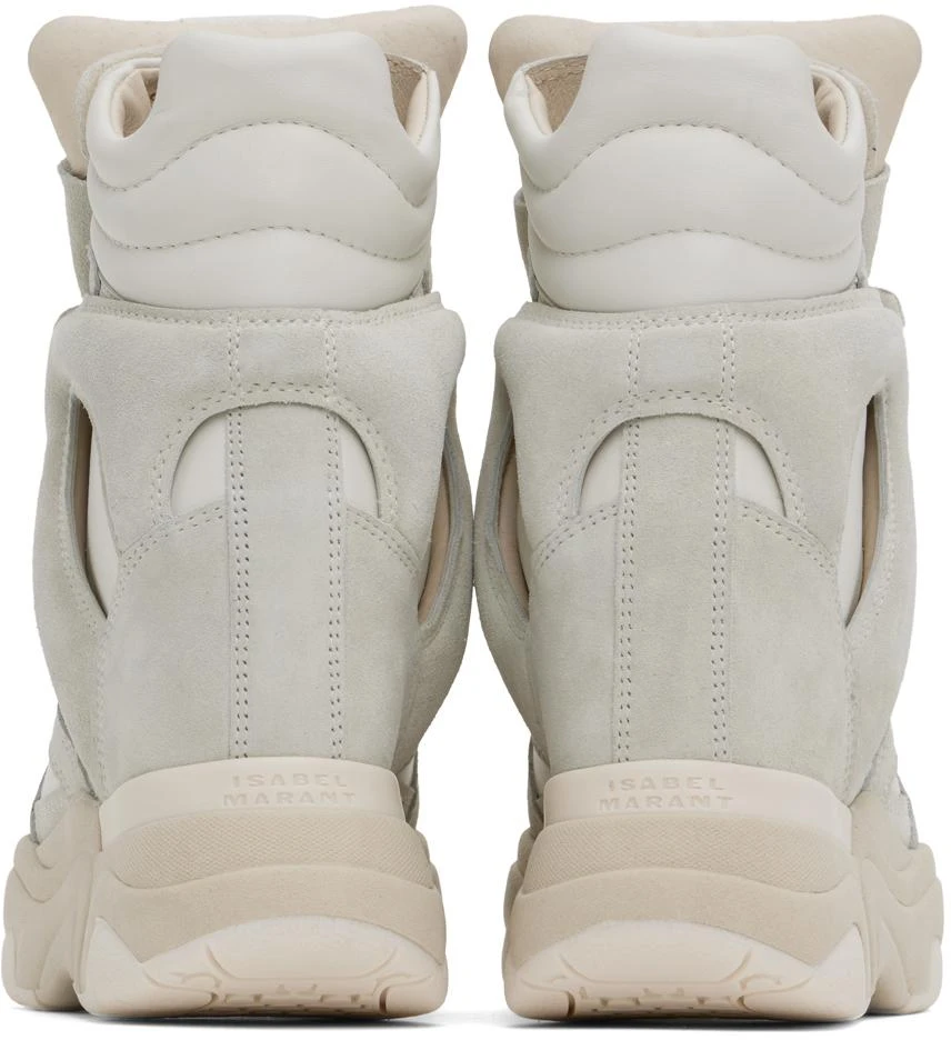 Isabel Marant Off-White & Gray Balskee Sneakers 2