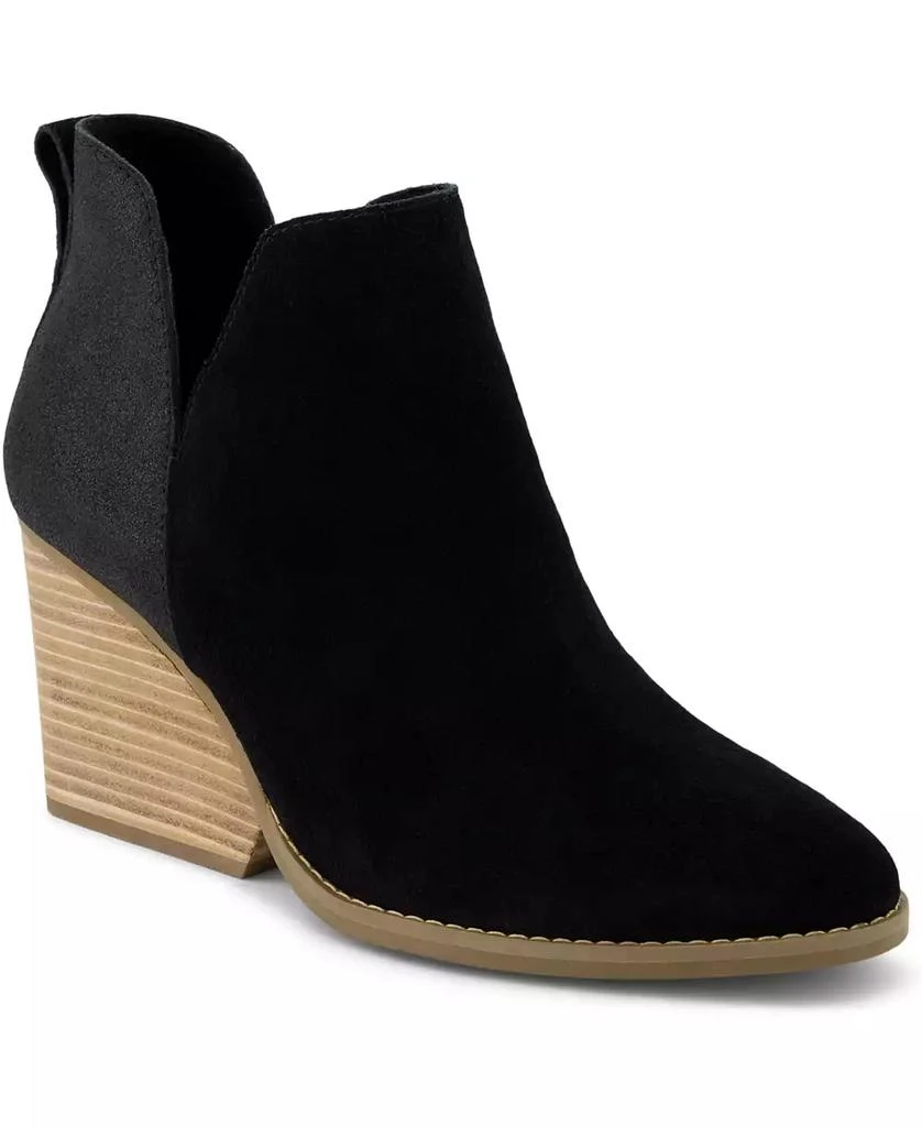 TOMS Women's Eliza Metallic Cutout Wedge Booties 1