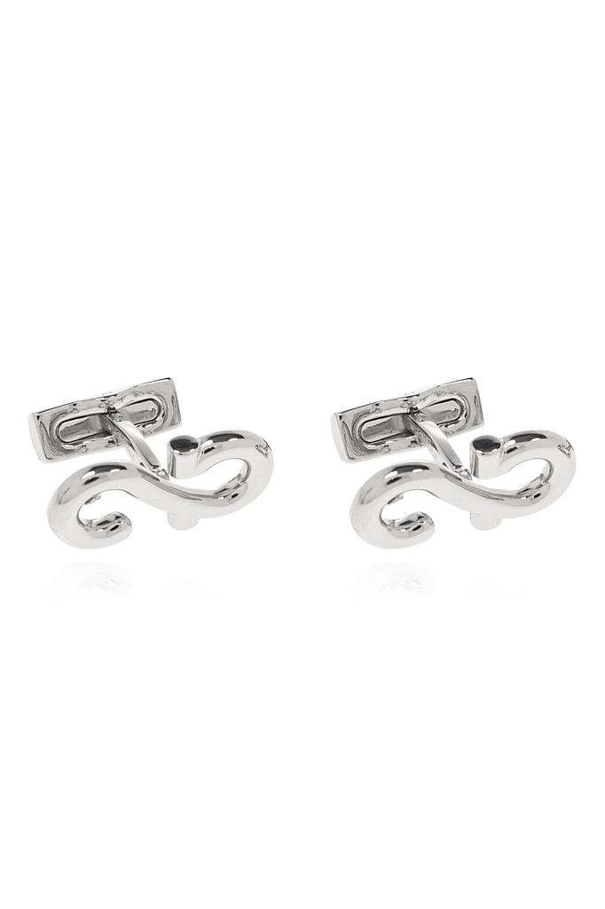 Salvatore Ferragamo Cufflinks in the shape of a logo