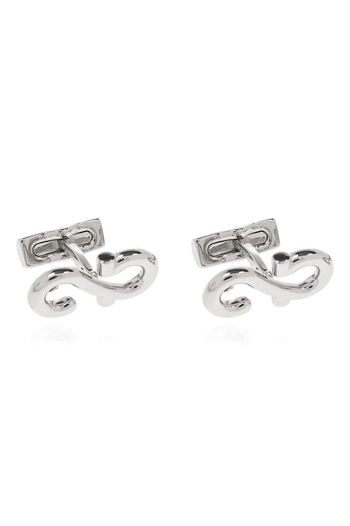 Salvatore Ferragamo Cufflinks in the shape of a logo 1