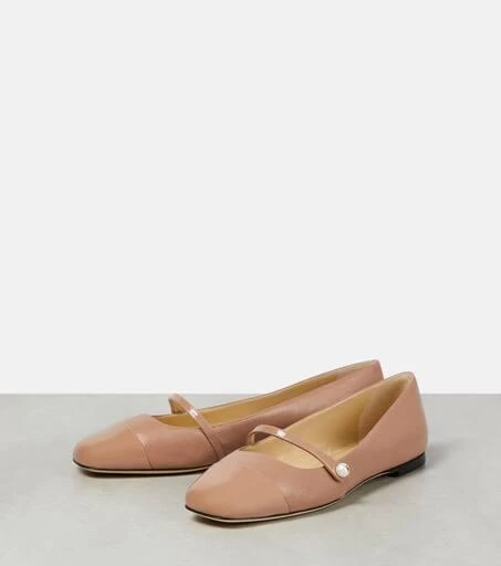 Jimmy Choo Elisa leather ballet flats 5